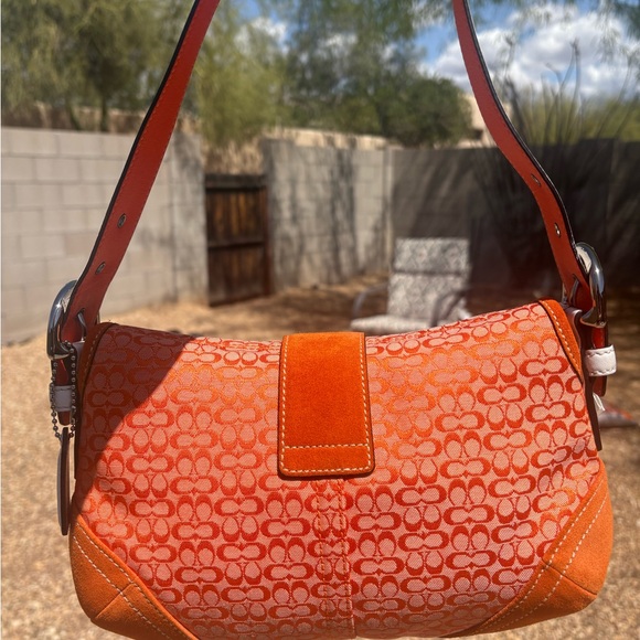 NWT Vintage Coach Orange Women's Bag - Picture 5 of 8